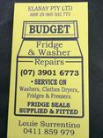 Budget Fridge & Washer Repairs logo