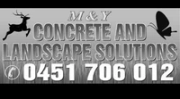M&Y concrete and landscape solutions logo