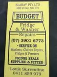 Budget Fridge & Washer Repairs logo