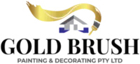 Gold Brush Painting logo