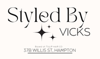 Styled by Vicks logo