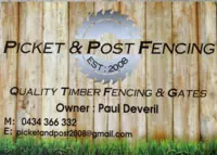 Picket & Post Fencing logo