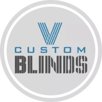 V Custom Blinds  logo