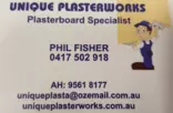 Unique Plasterworks logo