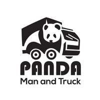 Panda Man & Truck logo
