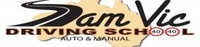 Sam Vic Driving School logo